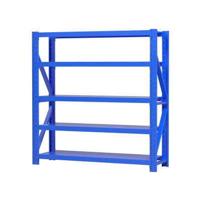 臻远ZYJJ-HJ-064仓储货架库房置物架中型货架蓝色五层主架2000*600*2000mm/200kg