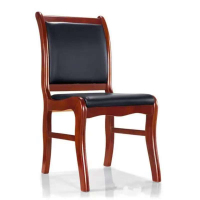 无扶手办公椅职员椅 实木 把