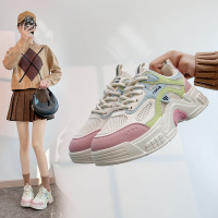 ins韩版厚底老爹鞋秋季新款街拍学生跑步运动鞋增高鞋