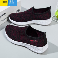 聚范老北京布鞋女鞋舒适软底中老年妈妈鞋单鞋防滑一脚蹬老人鞋子秋季