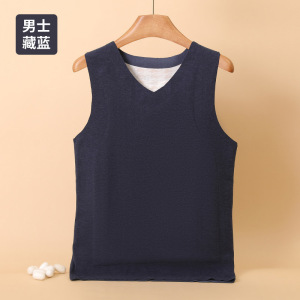 100%羊毛填充男士保暖背心冬季女士德绒三层打底坎肩马甲百搭款