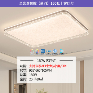 雷士照明IP40全光谱护眼吸顶灯客厅主灯卧室灯快装新款全屋灯具