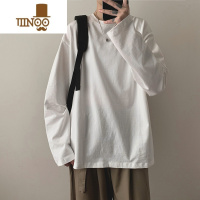 YANXU长袖t恤男潮牌ins休闲宽松情侣上衣港风潮流百搭打底衫