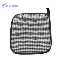 酷美智悦 涤棉隔热垫黑色20*20cm KM-BH154 个