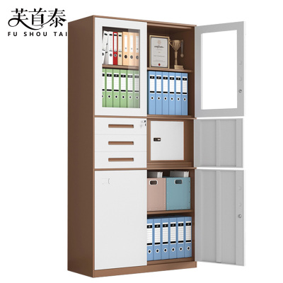 芙首泰文件柜偏三保套色900*400*1850mm台