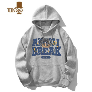 YANXU美式复古秋季连帽卫衣男生款宽松休闲oversize潮牌长袖上衣男