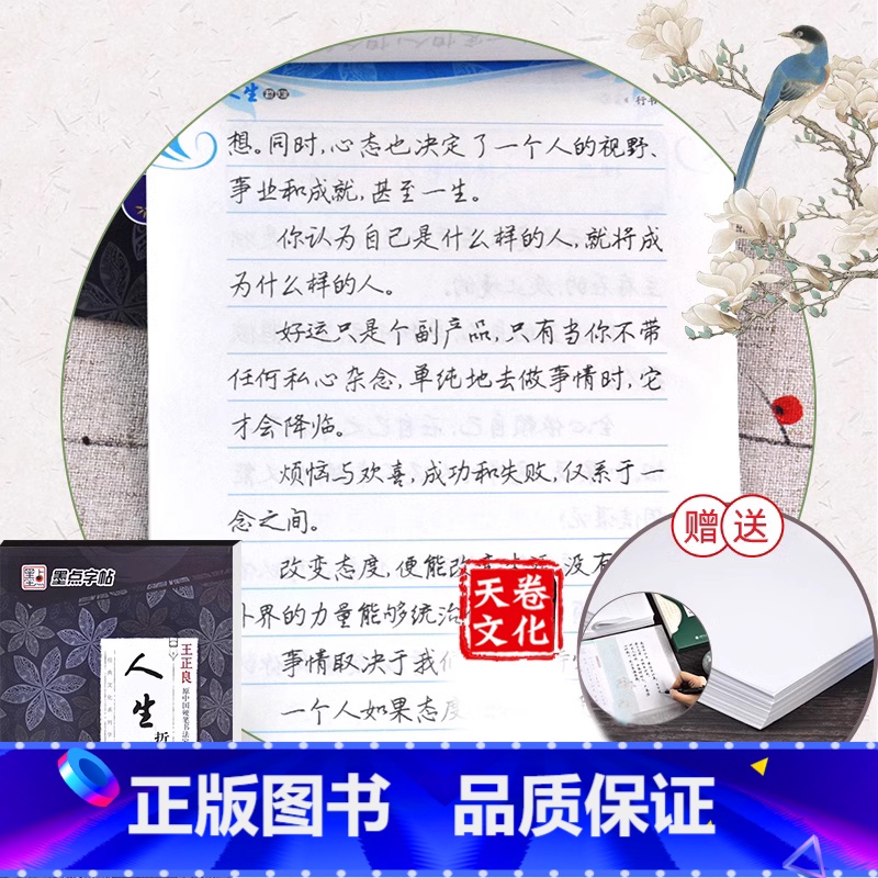 [正版]经典文化系列人生哲理/经典文化系列字帖 墨点字帖王正良行书字帖 硬笔铅笔钢笔圆珠笔水笔签字笔字帖