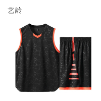 艺龄 篮球足球服 大码黑色4XL-11XL(160-360斤)/套