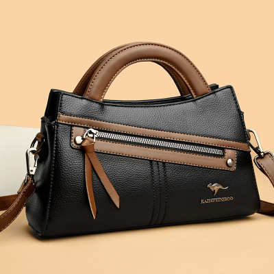 包包女包新款斜挎包女时尚撞色单肩包女大气手提包女