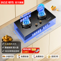 樱雪燃气灶天然气 煤气灶双灶5.2kW大火力 家用液化气定时灶具 全尺寸兼容底壳Q2326B天然气