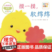 正版童书 小鸡球球触感玩具书摸一摸 软绵绵 点读版纸板书触摸发声书翻翻书洞洞书认知书婴儿立体图画绘本