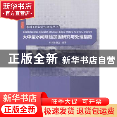 正版 大中型水闸除险加固研究与处理措施 本书编委会编著 中国水