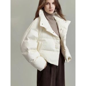 2025新款冬装女款咖色棉服外套小个子短款韩版加厚面包服棉衣棉服