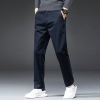 金盾(KIN DON)秋冬季男士休闲裤直筒黑色蓝色商务西裤男裤子