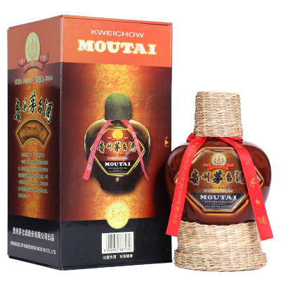 茅台 巴拿马金奖纪念酒 草帽坛装 53度酱香型白酒 500ml单瓶礼盒