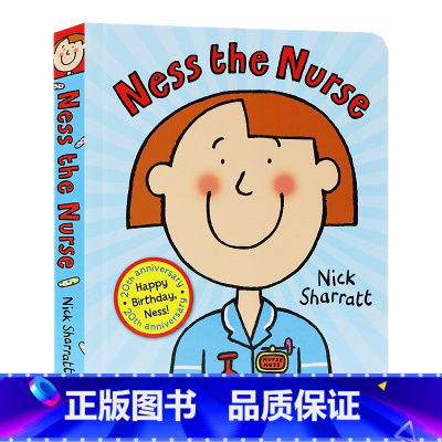 [正版]护士内斯英文原版绘本 Ness the Nurse 性格习惯养成儿童英语启蒙纸板书读物图画书获奖名家Nick