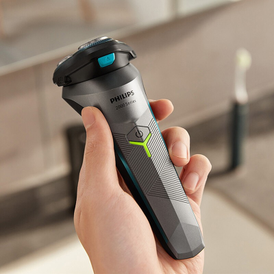 飞利浦(PHILIPS)剃须刀电动刮胡刀旅行便携式 进口刀头 全身水洗胡须刀 S2306/02