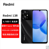 小米Redmi 13R 星岩黑 4GB+128GB 天玑6100+ 性能5G芯 5000万超清影像 5000mAh长续航 智能手机 红米13R