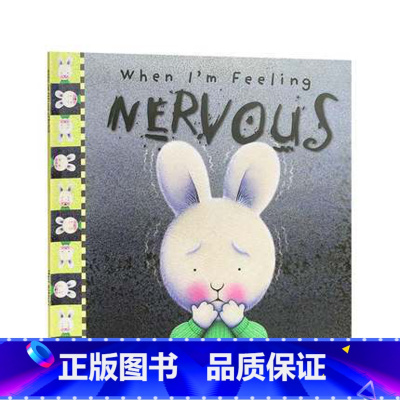 [正版]送音频英文原版进口绘本毛毛兔系列when I‘m Feeling Nervous当我感到紧张的时候儿童情绪商管理