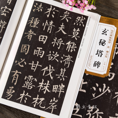 唐柳公权玄秘塔碑 柳体历代碑帖精粹 简体旁注 楷书碑帖毛笔字帖柳公权玄秘塔 书法古帖成人楷书初学者入门临摹