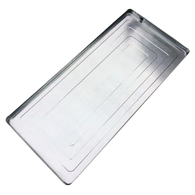 帮客材配 安居士 3P镀锌铁接水盘(一体成型)20个/箱 整箱销售 送货上门 银色