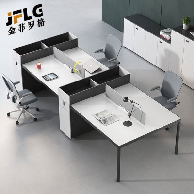 苏宁 金菲罗格 办公家具 职员屏风办公桌带柜桌子