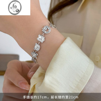 JiMiXIGN姜饼人手链925银银女ins轻奢小众高级感手镯春夏女生闺蜜手环