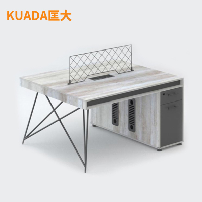 匡大 现代简约办公桌双人位职员桌电脑桌1.4米 KDT251