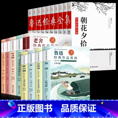 [全19册]鲁迅经典全集+名家经典作品集 [正版]鲁迅全集原著10册 六七年级阅读书必课外阅读书籍朝花夕拾狂人日记故乡野