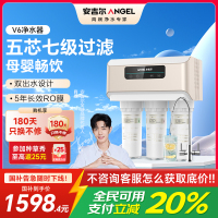 安吉尔净水器J2605-ROB60(A8)家用直饮无桶净水机厨房自来水过滤芯反渗透RO过滤V6