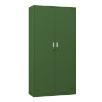 乙壬铁皮更衣柜宿舍储物柜钢制内务柜制式绿皮衣帽柜绿色2门更衣