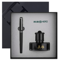 英雄(HERO)钢笔墨水礼盒装礼物送礼用成人男女士商务办公练字签字笔6192