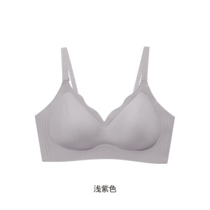 春夏新款软支撑提拉痕内衣女小胸聚拢无钢圈文胸裸感隐形肤胸罩