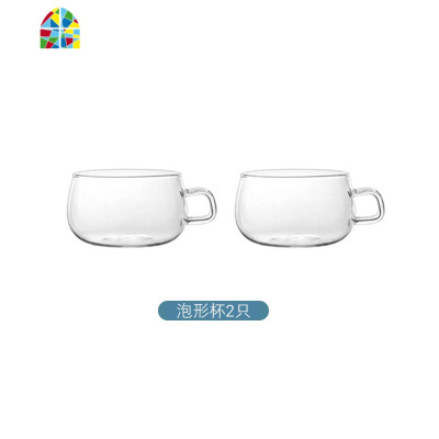 耐热高温玻璃水壶凉水壶家用大容量果汁壶防爆过滤盖冷水壶套装 FENGHOU 白盖凉水壶+把勺+2只泡形杯