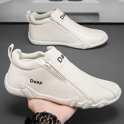 秋季男鞋20265新款高帮休闲鞋男工作工装鞋潮流百搭户外登山鞋