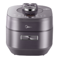 美的(Midea)IH速嫩感猛火电压力锅5L智能预约家用电饭煲0涂层顶置触控高压锅4-6人自动排气MY-S5972K