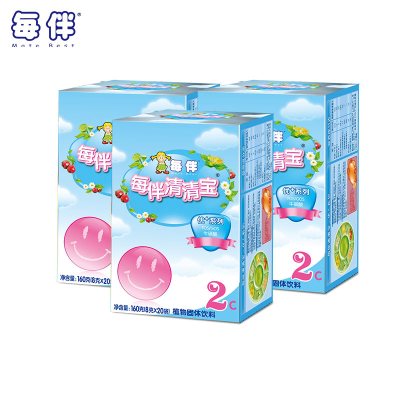 每伴(MateBest)清清宝菊花晶奶伴侣植物配方下火宝清热灵固体饮料冲剂优+2原味3盒装