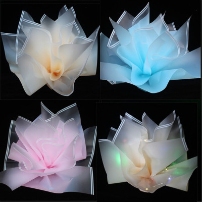 林檎圣诞节平安夜苹果包装纸包平安果意材料塑料玻璃纸包苹果纸 米兰纸混色20张+拉花20条 平安夜送女朋友老婆生日礼物送女