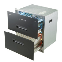 康宝消毒柜 家用100升 内三层大容量 板型层架 黑色双门 XDZ100-T5