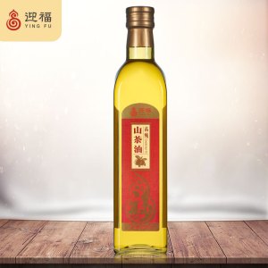 迎福 山茶油500ml茶籽油纯正山茶籽油低温物理压榨一级食用油
