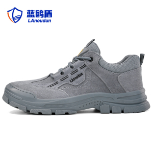 蓝鸥盾劳保鞋男四季款防砸防刺穿欧标钢包头安全防护功能鞋D215