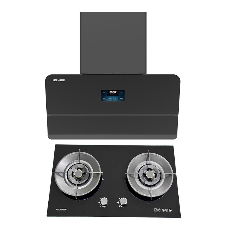 美菱烟灶套装超薄壁吸变频油烟机BDG3+燃气灶552K天然气 免安装费