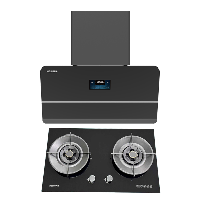 美菱烟灶套装超薄壁吸变频油烟机BDG3+燃气灶552K天然气 免安装费
