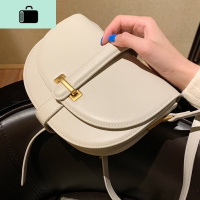 包包2020新款潮半圆马鞍包单肩斜挎牛皮皮女包小众包包时尚百搭NEW LAKE女斜挎包