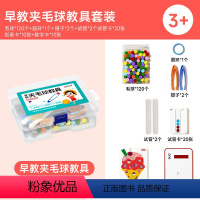 [时光学]早教夹毛球教具高级套装(整套) [正版]早教夹毛球教具幼儿童益智专注力训练玩具3-6岁捡豆子教具 儿童试管排序