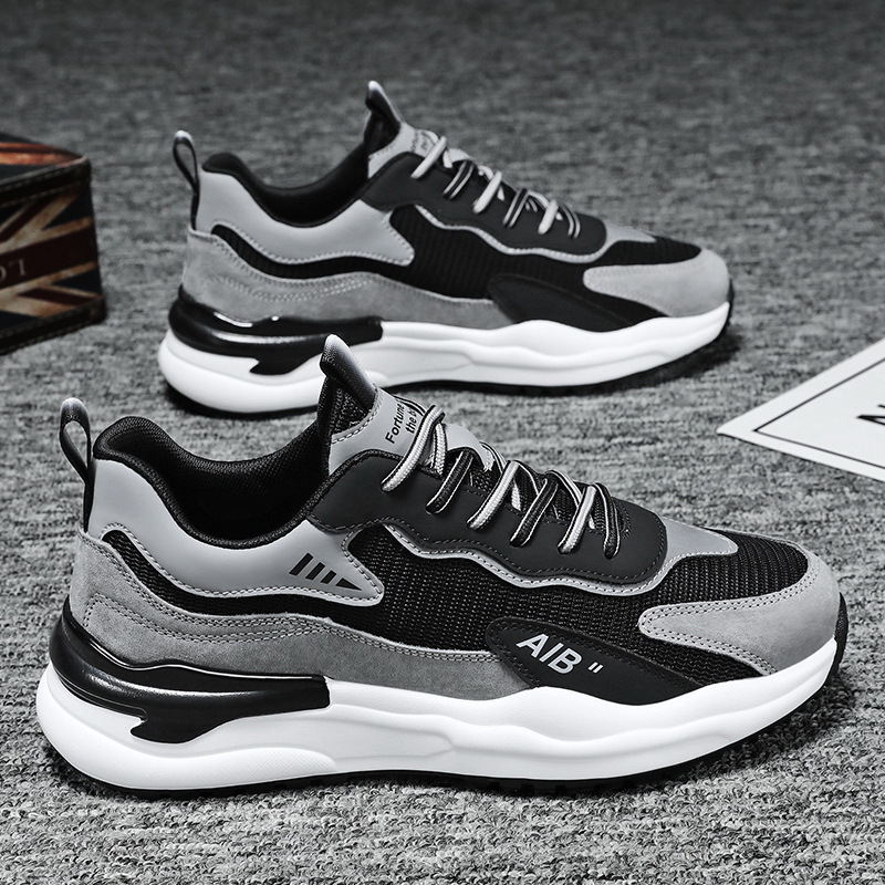 20265夏季新款百搭男鞋网面透气轻质软底跑步鞋学男士休闲运动潮鞋