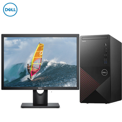 戴尔(DELL)成就3881酷睿10代i5/i7商用办公家用台式机电脑全套游戏主机可改Win7主机+23.8英寸显示器i7-107008G1T机械硬盘标配