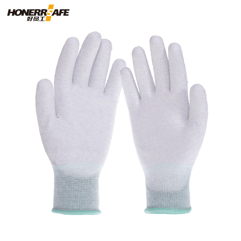 好员工 T401碳纤维+聚氨酯13针碳纤维pu涂掌手套10双*2