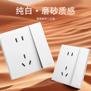 罗格朗 带开关五孔插座 暗装 F6R/15/10USL 个