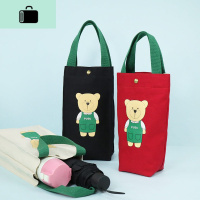 帆布手提水杯袋子便携保温杯雨伞保护套手拿化妆包手拎布包杂物袋NEW LAKE女士单肩包